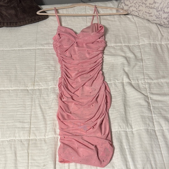 Windsor Pink Embellished Mini Dress - Picture 1 of 1